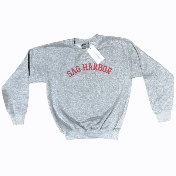 New SAG HARBOR Sweatshirt Hamptons Gray Youth Small Womens XXS XS Crewneck Top - Picture 1 of 4